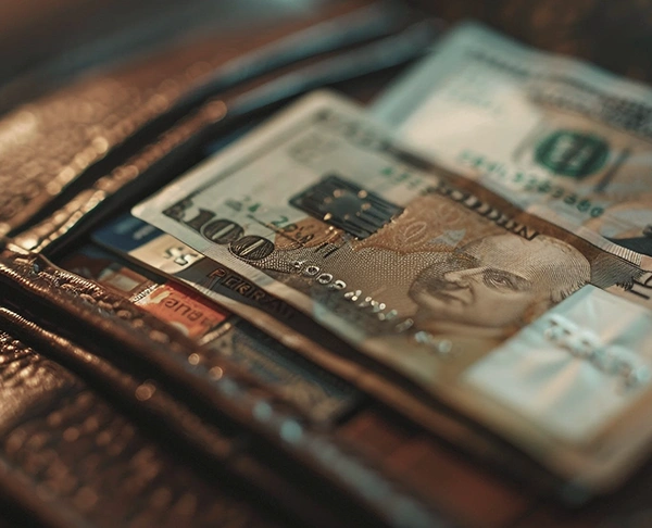 عکس دسته ی اسکناس